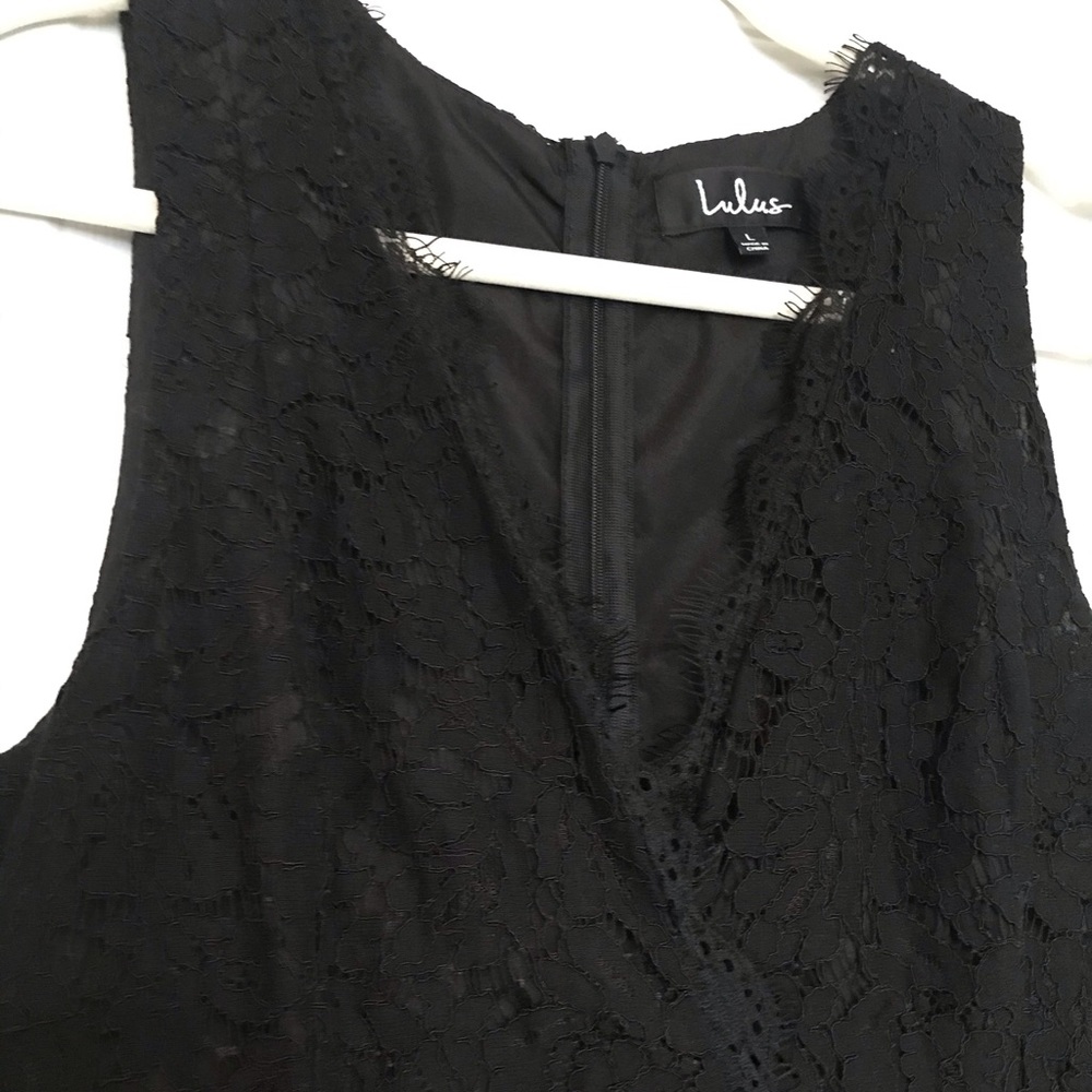 Lulu’s Black Lace Dress NWT